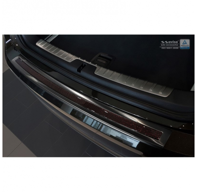 Protector Paragolpes Acero Inox 'Deluxe' Bmw X6 F16 2014- Negro/Red-Negro Carbon